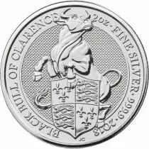 Royaume-Uni 2 Onces Argent Royaume-Uni 2018 - Le Taureau Noir