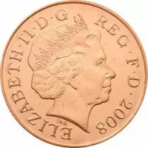 Royaume-Uni 2 Pence Couleur GRANDE-BRETAGNE 2008 &agrave; 2013 - It\'s a prince !