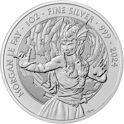 Royaume-Uni 2 Pounds - Morgan le fay mythes et l�gendes - 1 Once Argent 2024