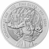 Royaume-Uni 2 Pounds - Morgan le fay mythes et l&eacute;gendes - 1 Once Argent 2024