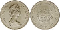 Royaume-Uni 25 Pence Elisabeth II - Noces d\'Argent 1947-1972 - KM.917