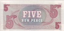 Royaume-Uni 5 New Pence  - (ND1972) - Imprimeur BWC - NEUF - P.M.47