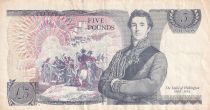 Royaume-Uni 5 Pounds - Elisabeth II - Duc de Wellington - ND (1988-1991) - P.378f