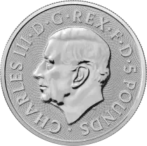 Royaume-Uni 5 Pounds - Queen\'s lion - Tudor Beast - 2 Onces Argent 2026