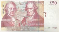 Royaume-Uni 50 Pounds Elisabeth II - M. Boulton - James Watt - 2010 - P.393a