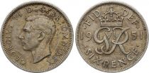 Royaume-Uni 6 Pence années variées - Armoiries, George VI - Cimier d\'Ecosse - Monogramme