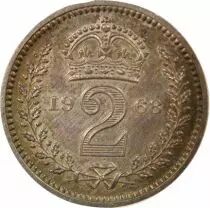 Royaume-Uni Elisabeth II - 2 Pence Argent, Maundy - 1968 Westminster