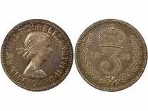 Royaume-Uni Elisabeth II - 3 Pence Argent, Maundy - 1968 Westminster