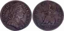 Royaume-Uni Farthing, Georges III - Britania - 1775 - TTB - KM.602