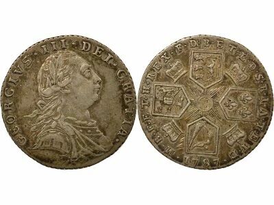 Royaume-Uni George III - 6 Pence Argent, 2e Portrait - 1787