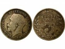 Royaume-Uni George V - 3 Pence Argent - 1918 Londres