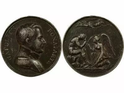Royaume-Uni Napol�on I - M�daille Argent, Exil � Sainte H�l�ne - (1815) Londres
