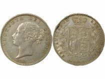 Royaume-Uni Victoria - 1/2 Couronne Argent, 1e Portrait, 2e Type - 1875 Londres