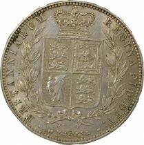 Royaume-Uni Victoria - 1/2 Couronne Argent, 1e Portrait, 2e Type - 1875 Londres