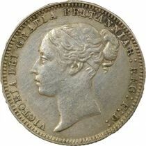Royaume-Uni Victoria - 6 Pence Argent, 1e Portrait, 2e Type - 1875 Londres