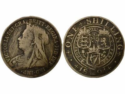 Royaume-Uni Victoria - Shilling Argent - 1894 Londres