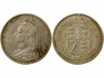 Royaume-Uni Victoria - Shilling Argent, Effigie large du Jubil&eacute; - 1889 Londres
