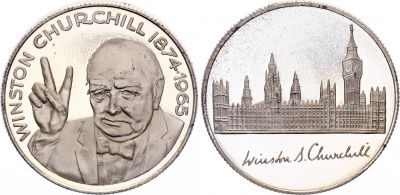 Royaume-Uni Winston Churchill - 1874-1965 - Argent