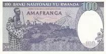 Ruanda 100 Francs - Zebras - 1982 - P.18