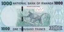 Ruanda 1000 Francs - Factory - Doggett\'s guenon - 2015 - P.39