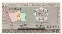 Ruanda 20 Francs - 01-01-1976 - Replacement - P.6
