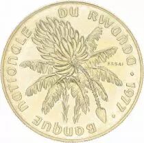 Ruanda 20 Francs Stalk of Bananas - Flags - 1977 - Essai