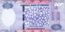 Ruanda 2000 Francs Satellite dish - Coffee - 2014