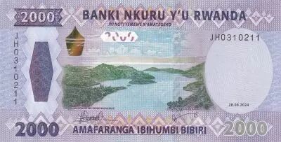 Ruanda 2000 Francs View of Kibuye - Lake Kivu - 2024