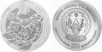 Ruanda 50 Amafaranga Tiger  - Silver Oz 2022