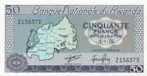 Ruanda 50 Francs - 01-01-1976 - Replacement - P.7