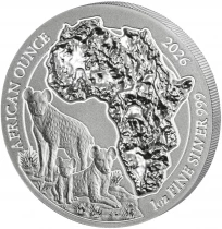 Ruanda 50 Rwandan francs Hyena - 1 Ounce 2026