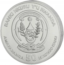 Ruanda 50 Rwandan francs Hyena - 1 Ounce 2026