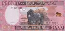 Ruanda 5000 Francs - Mountain - gorillas - 2014 - P.41