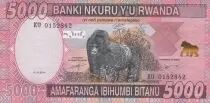 Ruanda 5000 Francs Mountain gorillas - 2014