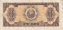 Rumania 1 Leu - Arms -1952 - Serial T.41 - P.81b