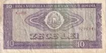 Rumania 10 Lei - Arms - Agriculture - 1966 - Serial C.0349 - P.94