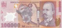 Rumania 100,000 Lei - Nicolae Grigorescu - Peasant Woman - Polymer - 2001 - Letter D