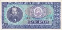 Rumania 100 Lei - Nicolae Balcescu - 1966 - Serial B.0127 - P.97