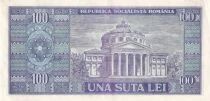 Rumania 100 Lei - Nicolae Balcescu - The Athenaeum of Bucharest - 1966 - Series D