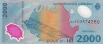 Rumania 2000 Lei - Solar eclipse - Solar system - Polymer - 1999 - Letter C