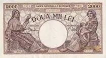 Rumania 2000 Lei - Women and child - 18-11-1941 - Serial W.1077 - P.53