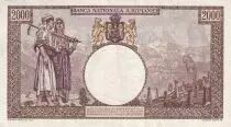 Rumania 2000 Lei - Women and child - 18-11-1941 - Serial W.1077 - P.53