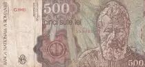Rumania 500 Lei - Constantin Brancusi  - 1991 - P.98b