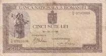 Rumania 500 Lei - Women - Village - 1945 - Serial L.5 - VG+ - P.51