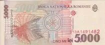 Rumania 5000 Lei - Lucian Blaga - 1998 - P.107