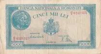 Rumania 5000 Lei - Trajan & Decebal - 15-12-1944 - Serial O.3 - P.56
