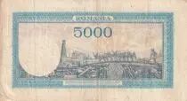 Rumania 5000 Lei - Trajan & Decebal - 15-12-1944 - Serial O.3 - P.56