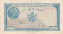 Rumania 5000 Lei - Trajan & Decebal - 20-03-1945 - Serial M.4 - P.56