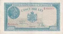 Rumania 5000 Lei - Trajan & Decebal - 20-12-1944 - Serial E.9 - P.56