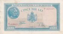 Rumania 5000 Lei - Trajan & Decebal - 28-09-1943 - Serial N.1 - P.55